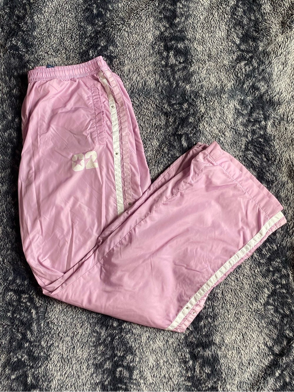 Limited Too Girls 12 Pink & White Athletic Elastic Waist Lined Track Pants